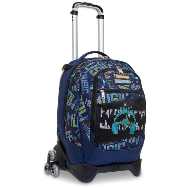 Zaino Trolley 3 Ruote Jack-3WD Seven® Musicbrighting Blu