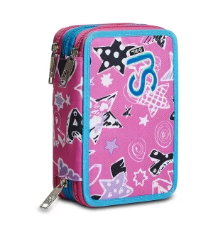 Astuccio Scuola 3 ZIP SJ Gang - Cuteled Girl -