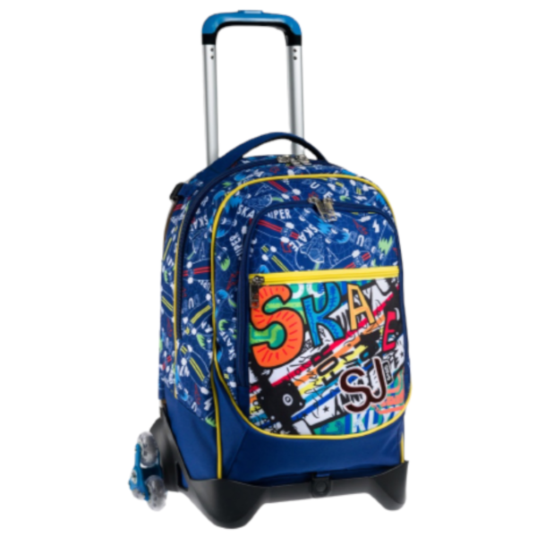Zaino Scuola SJ Gang Trolley Jack 3 ruote - Funny Adventure Boy